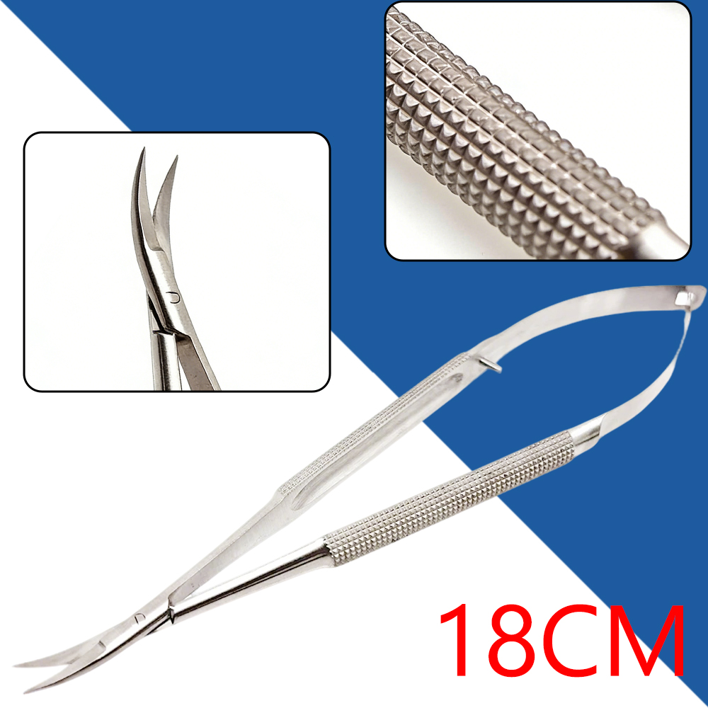 Medical Scissors - Paslanmaz Çelik Mikro Castroviejo Tipi Oftalmik