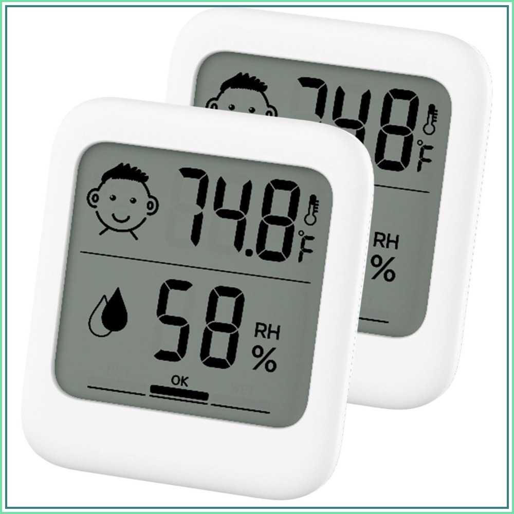 Thermometer Digital - 2'li Paket Dijital Termometre ve Higrometre,