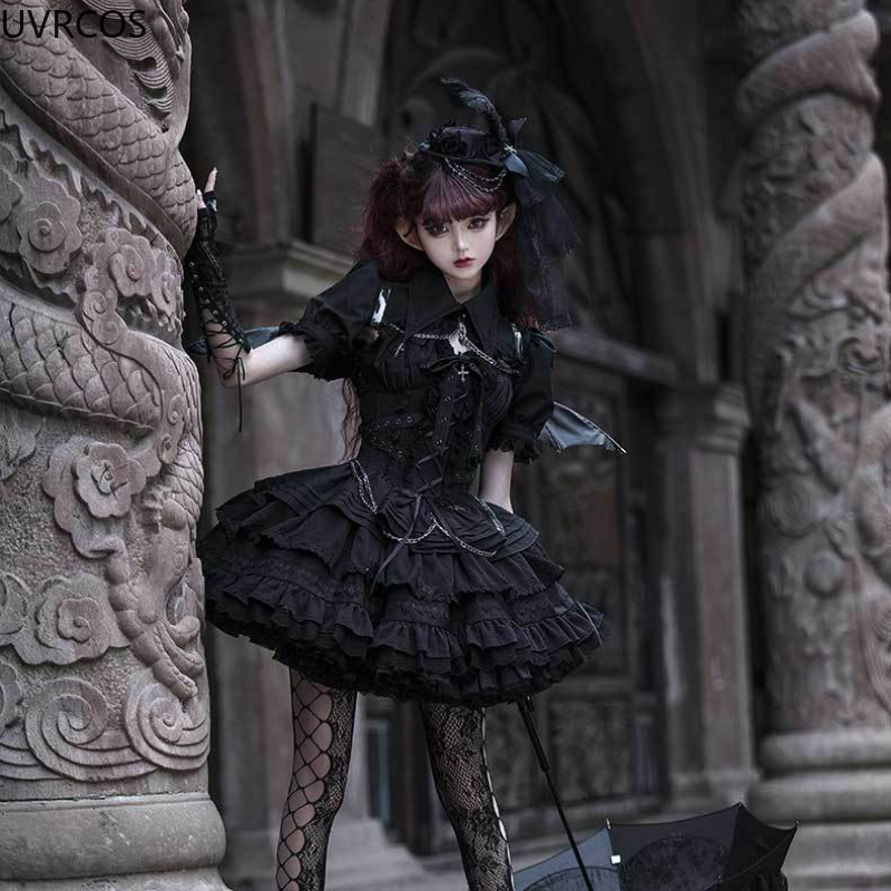 Bandage - Victoria Gotik Lolita Jsk Elbise Vintage