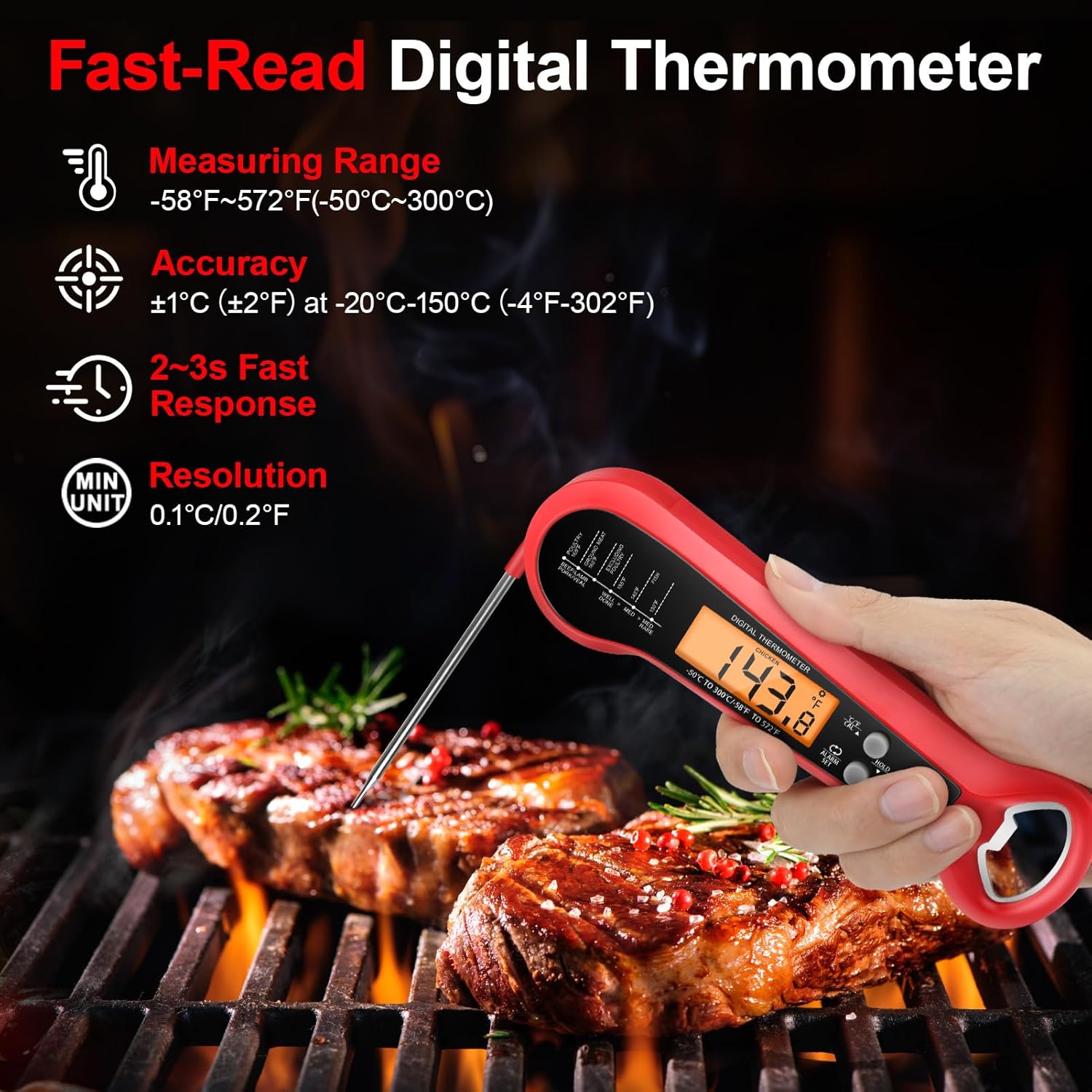 Uzun Kablolu Profesyonel Et Te - Thermometer Digital incelemesi ve fiyatı